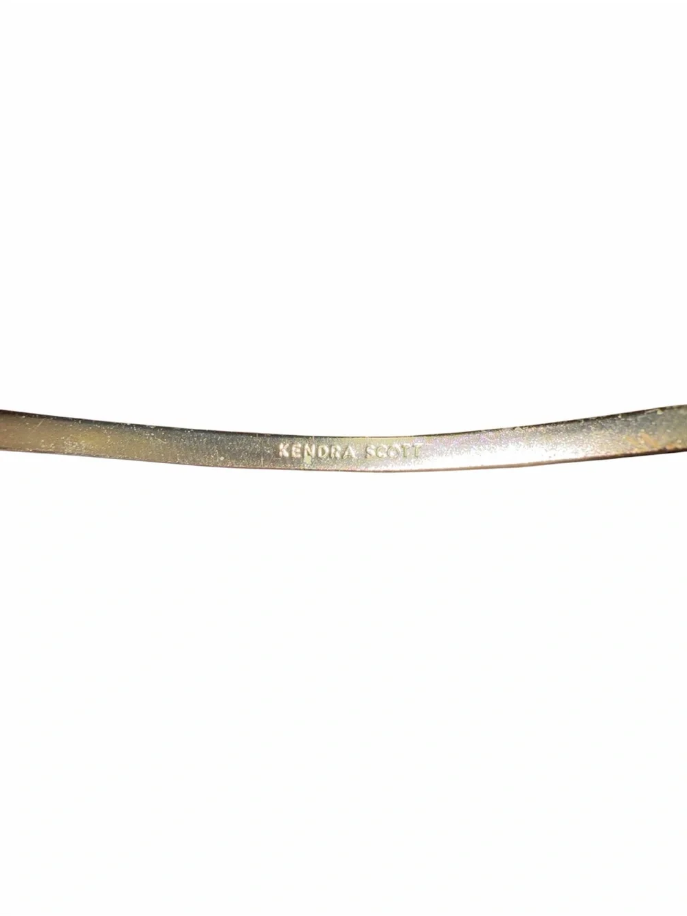 Kendra Scott Edie gold cuff bracelet featuring platinum drusy stones